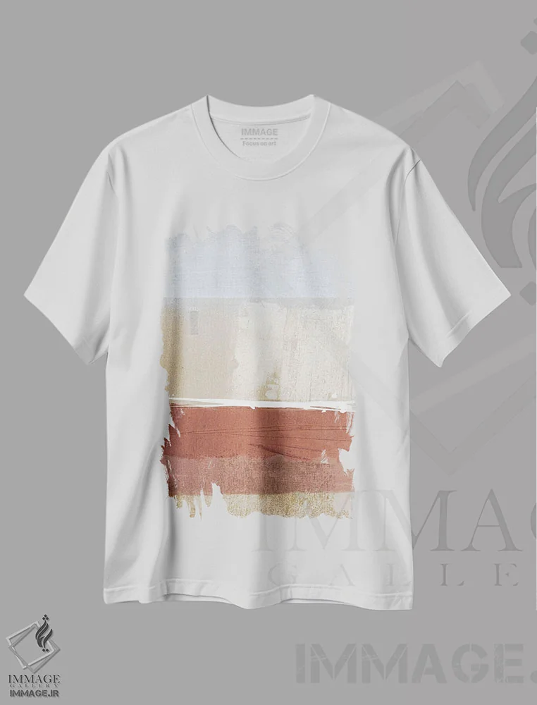 تیشرت سفید طرح دار احساسات مشابه II اثر دن منیلی | immage.ir