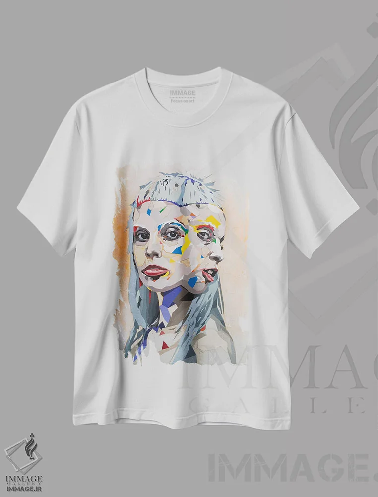 تیشرت سفید طرح دار تو رو خیلی عجیب می بینم، هنر فاخر معاصر اثر داز | immage.ir