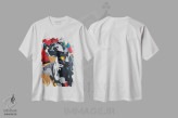 تیشرت سفید طرح دار پلنگ، هنر فاخر معاصر اثر داز | immage.ir