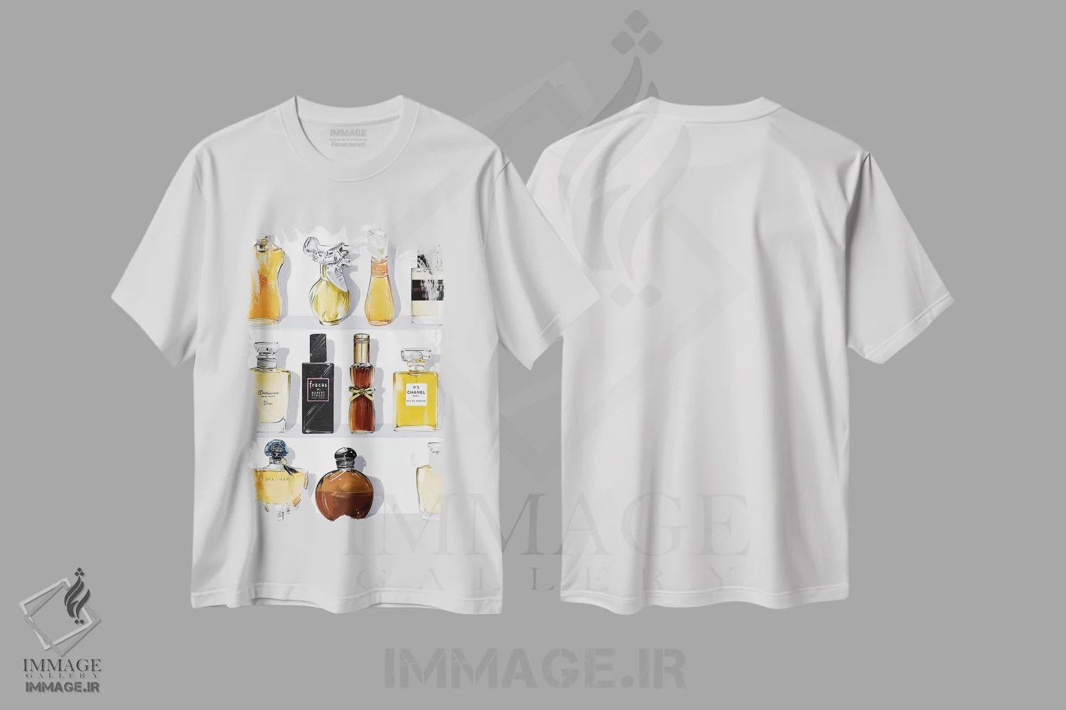 تیشرت سفید طرح دار White Background,سالن، زمینه سفید اثر امبر دی | immage.ir