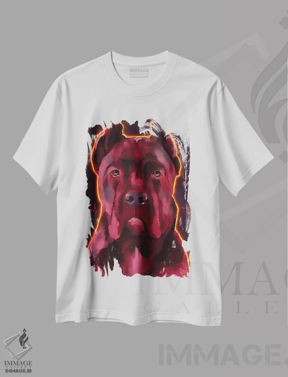 تیشرت سفید طرح دار کین کورسو، دکور معاصر اثر دائو زد | فروشگاه ایماژ