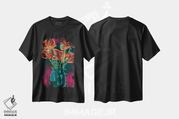 تیشرت مشکی طرح دار کالاس اثر دائو زد | فروشگاه ایماژ