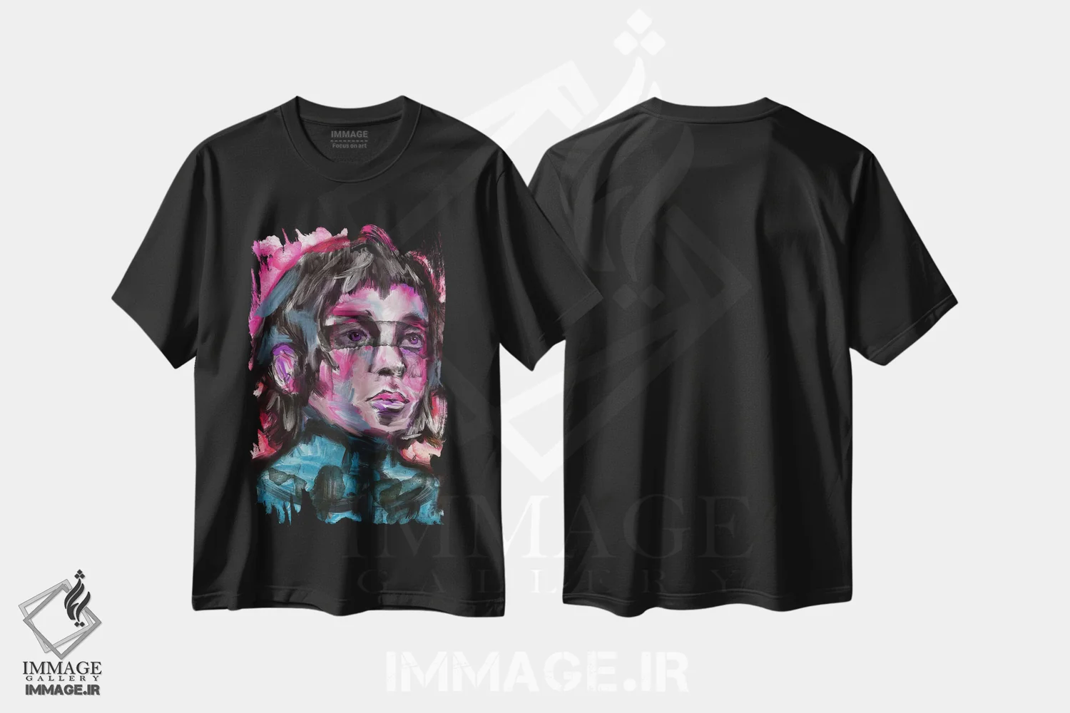تیشرت مشکی طرح دار شجاعت، دکور معاصر اثر دائو زد | immage.ir