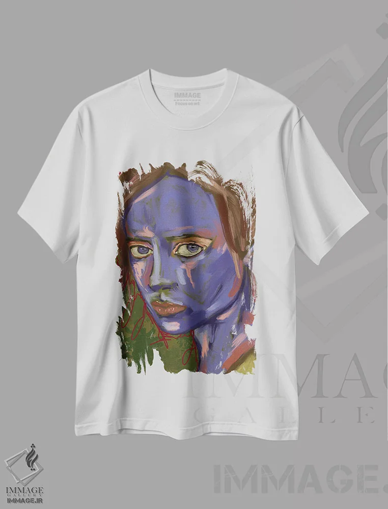 تیشرت سفید طرح دار توالی/دنباله، دکور معاصر اثر دائو زد | immage.ir