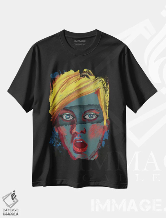 تیشرت مشکی طرح دار باز بودن/گشودگی، دکور معاصر اثر دائو زد | immage.ir