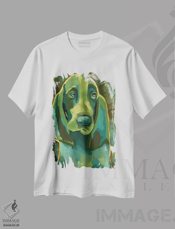 تیشرت سفید طرح دار دوست بست، هنر فاخر معاصر اثر دائو زد | فروشگاه ایماژ