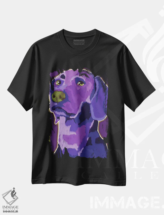 تیشرت مشکی طرح دار پسر وایمارانر، هنر فاخر معاصر اثر دائو زد | immage.ir