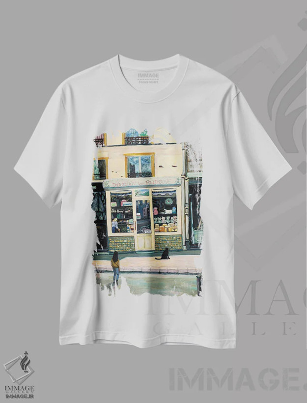 تیشرت سفید طرح دار در برابر نفرت مقاومت کن، تزئینی اثر دبورا ایو آلاسترا | فروشگاه ایماژ