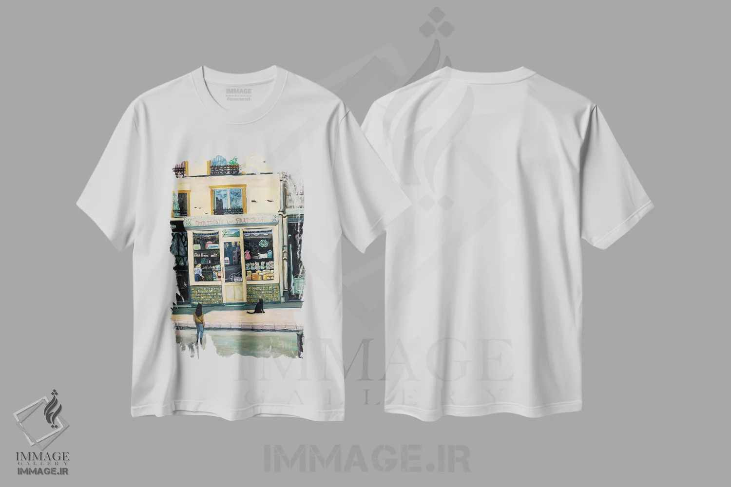 تیشرت سفید طرح دار در برابر نفرت مقاومت کن، تزئینی اثر دبورا ایو آلاسترا | فروشگاه ایماژ