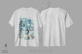 تیشرت سفید طرح دار در گلخانه، مدیوم اثر دبورا ایو آلاسترا | immage.ir