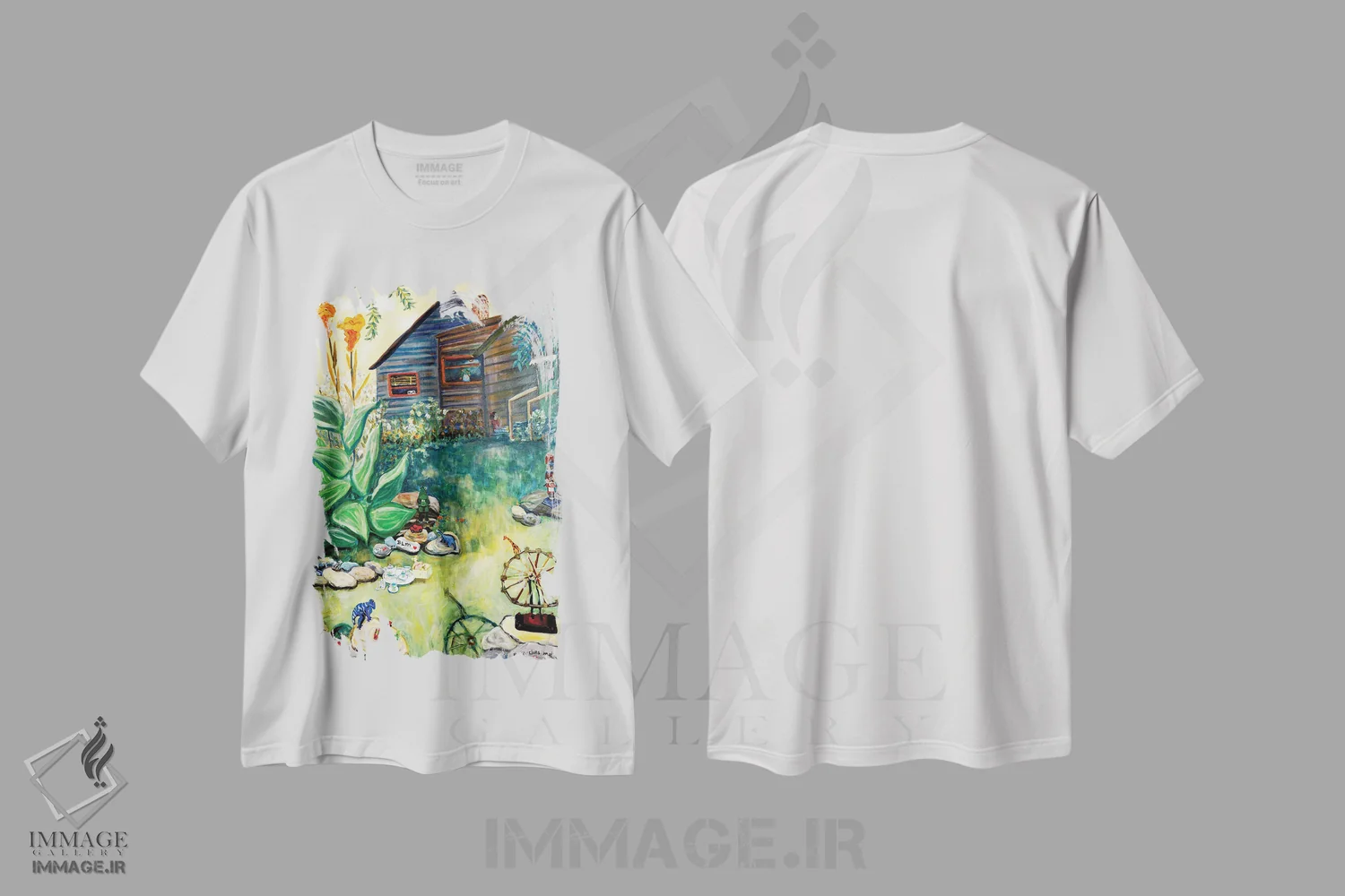 تیشرت سفید طرح دار بازی کرونایی، هنر آمریکایی آفریقایی تبار اثر دبورا ایو آلاسترا | immage.ir