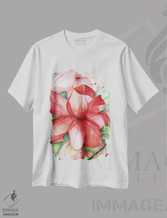تیشرت سفید طرح دار سوسن ببری، هنر فاخر معاصر اثر دبورا ایو آلاسترا | immage.ir