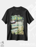 تیشرت مشکی طرح دار زیر پل سنت جانز، هنر فاخر معاصر اثر دبورا ایو آلاسترا | immage.ir