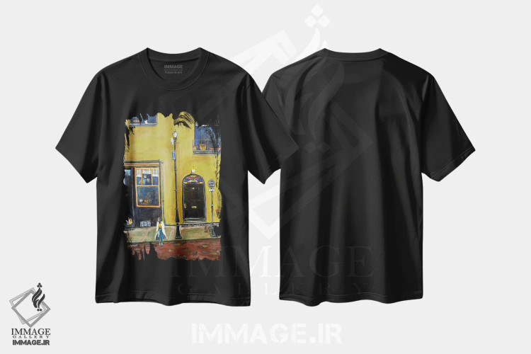 تیشرت مشکی طرح دار کدام مسیر؟، هنر فاخر معاصر اثر دبورا ایو آلاسترا | فروشگاه ایماژ
