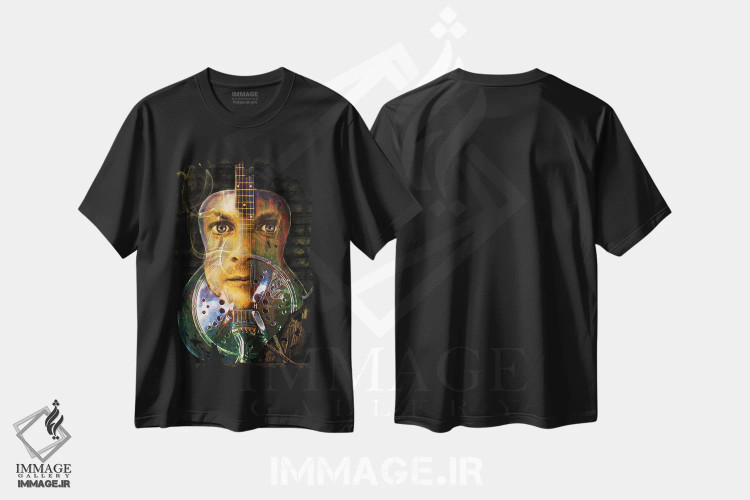 تیشرت مشکی طرح دار کریس ویتلی، هنر دیجیتال اثر دانا برت موناک | immage.ir