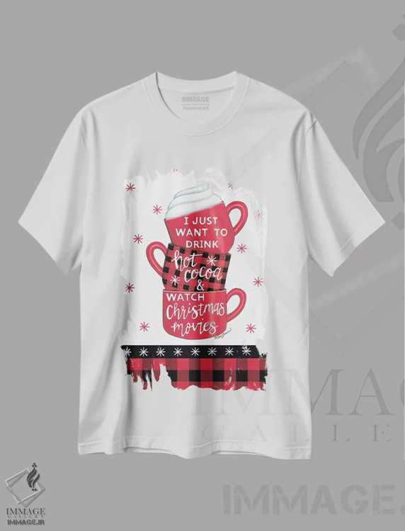 تیشرت سفید طرح دار آثار دب استرین - فروشگاه ایماژ