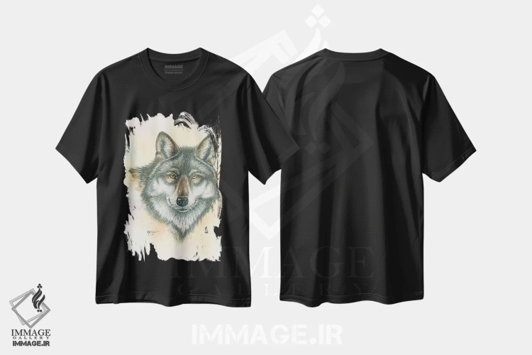 تیشرت مشکی طرح دار آلفا، هنر فاخر معاصر اثر دیو بارتولت | فروشگاه ایماژ