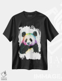 تیشرت مشکی طرح دار پاندا، هنر فاخر معاصر اثر دیو بارتولت | immage.ir