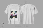 تیشرت سفید طرح دار پاندا، هنر فاخر معاصر اثر دیو بارتولت | فروشگاه ایماژ