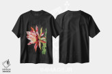 تیشرت مشکی طرح دار گل کاکتوس، تزئینی اثر دلنارا ال | فروشگاه ایماژ