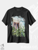 تیشرت مشکی طرح دار جنگل درونی، هنر فاخر معاصر اثر دلنارا ال | immage.ir