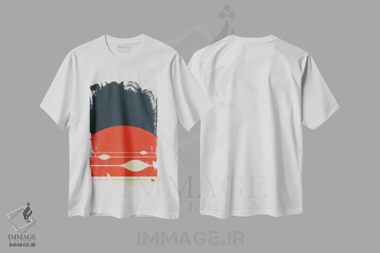 تیشرت سفید طرح دار مشتری، هنر دیجیتال اثر طراحی ۲۰۴۶ | فروشگاه ایماژ