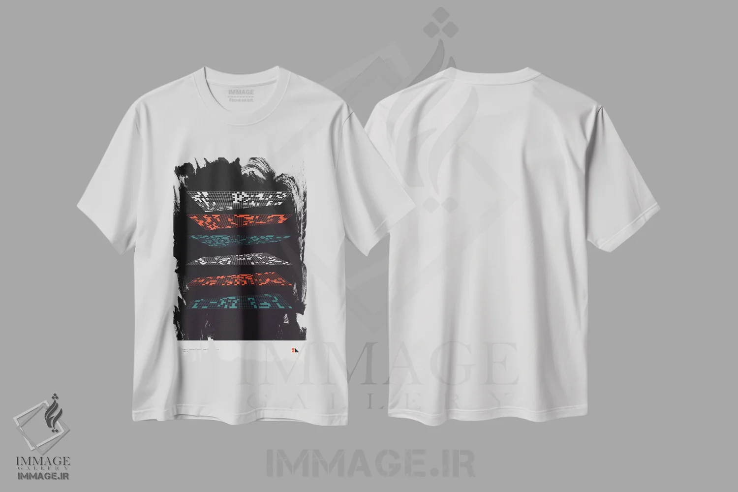 تیشرت سفید طرح دار زندگی چندگانه، هنر دیجیتال اثر طراحی ۲۰۴۶ | immage.ir