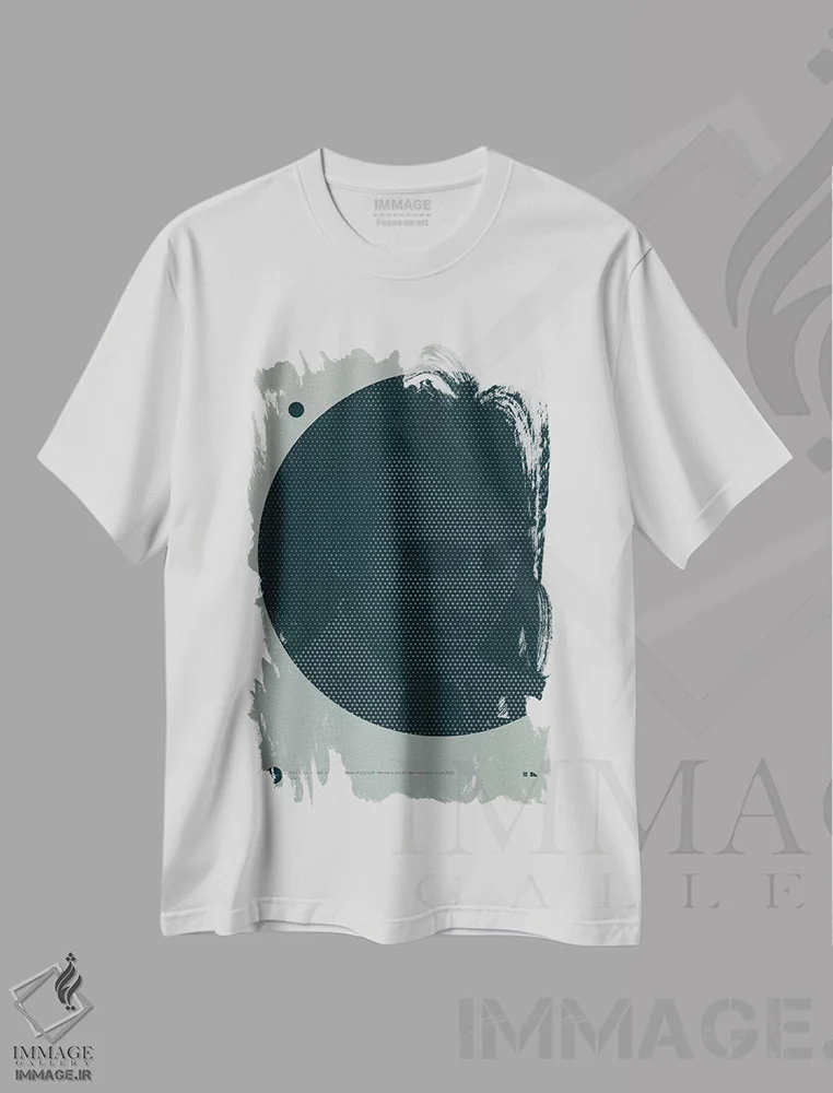 تیشرت سفید طرح دار کارل سیگن، هنر دیجیتال اثر طراحی ۲۰۴۶ | فروشگاه ایماژ