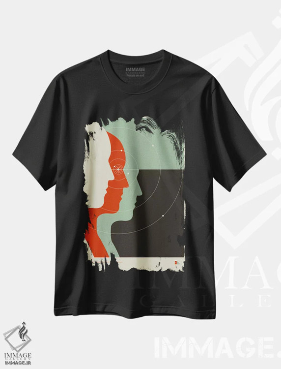 تیشرت مشکی طرح دار طیف سنج، هنر دیجیتال اثر طراحی ۲۰۴۶ | immage.ir
