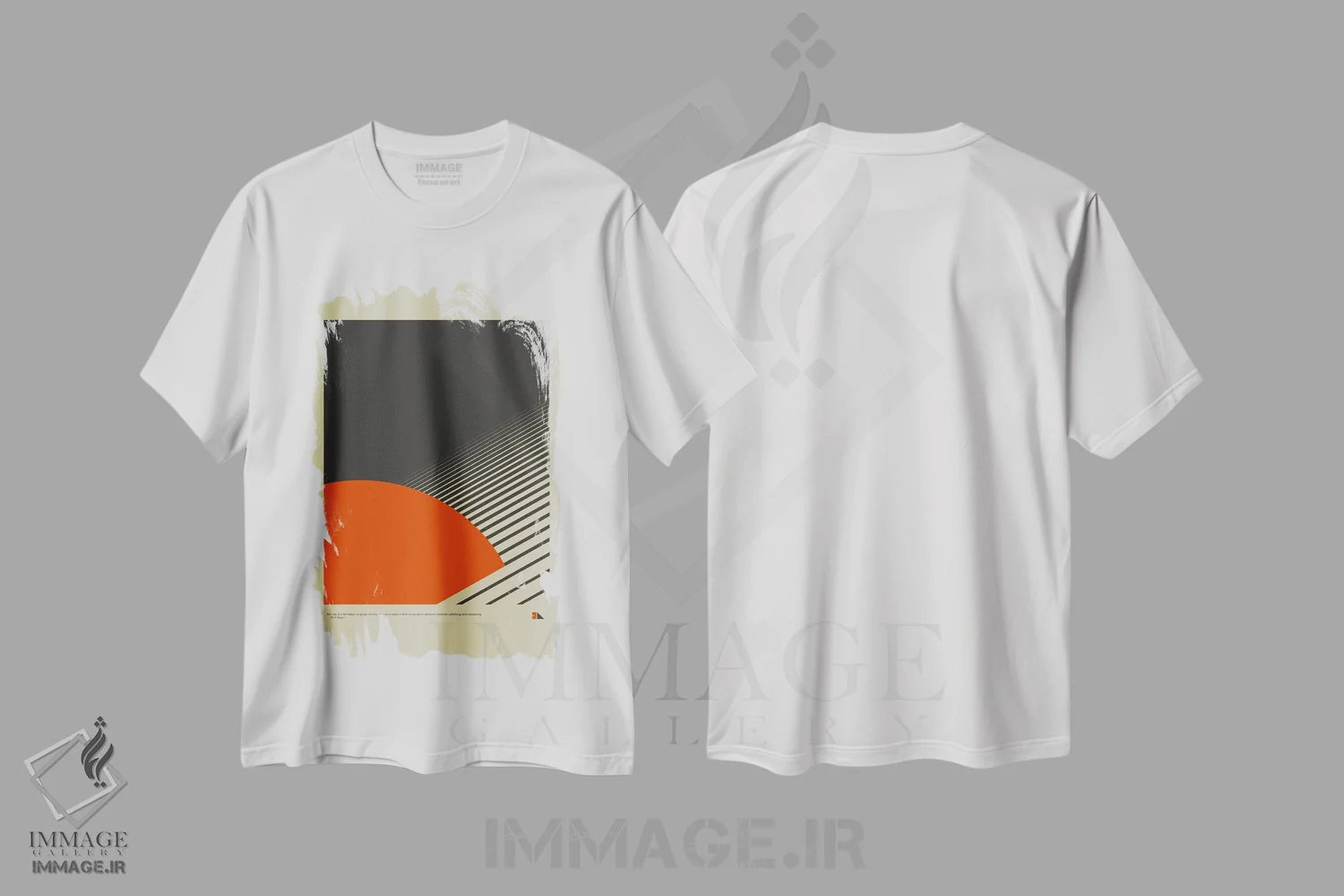 تیشرت سفید طرح دار حلقه ها، هنر دیجیتال اثر طراحی ۲۰۴۶ | immage.ir