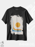 تیشرت مشکی طرح دار رقابت فضایی، تزئینی اثر طراحی ۲۰۴۶ | فروشگاه ایماژ