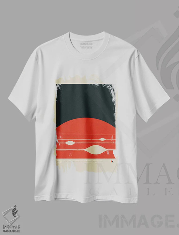 تیشرت سفید طرح دار غول گازی، هنر دیجیتال اثر طراحی ۲۰۴۶ | فروشگاه ایماژ