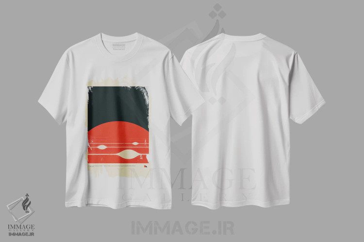 تیشرت سفید طرح دار غول گازی، هنر دیجیتال اثر طراحی ۲۰۴۶ | فروشگاه ایماژ