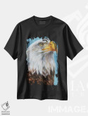 تیشرت مشکی طرح دار عقاب، هنر فاخر معاصر اثر درک تورکوت | immage.ir