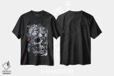 تیشرت مشکی طرح دار لئوپارد جمجمه دار، هنر فاخر معاصر اثر درک تورکوت | immage.ir