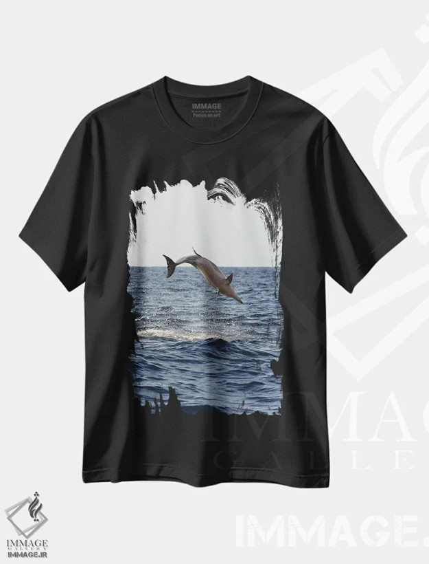 تیشرت مشکی طرح دار آثار دیوید فلیتهام - immage.ir