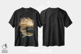 تیشرت مشکی طرح دار آثار دیوید فلیتهام - فروشگاه ایماژ