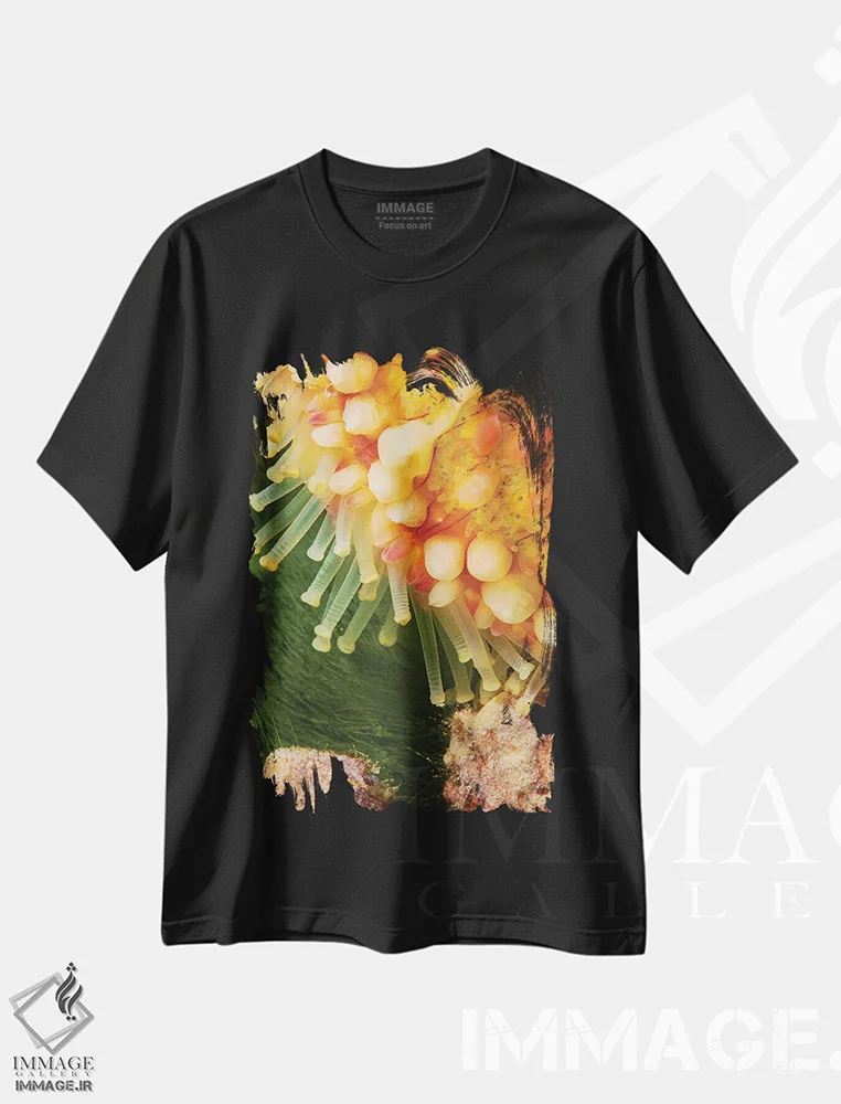 تیشرت مشکی طرح دار آثار دیوید فلیتهام - immage.ir
