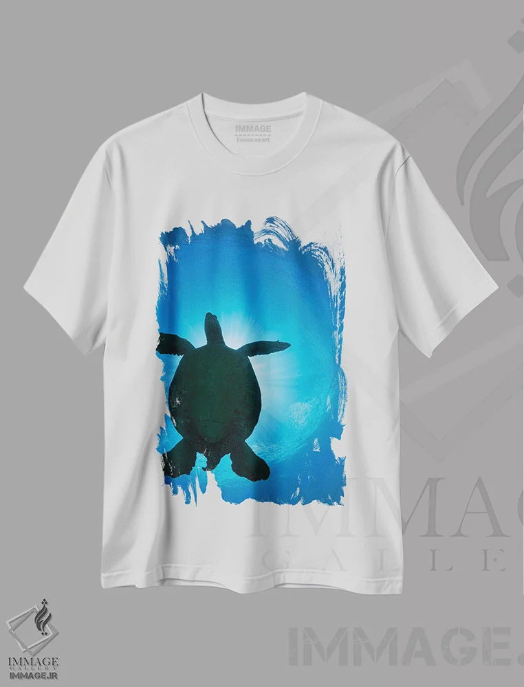 تیشرت سفید طرح دار آثار دیوید فلیتهام - فروشگاه ایماژ