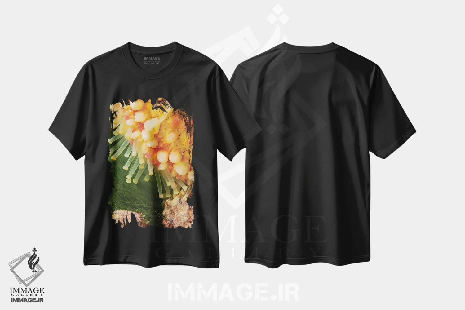 تیشرت مشکی طرح دار آثار دیوید فلیتهام - immage.ir