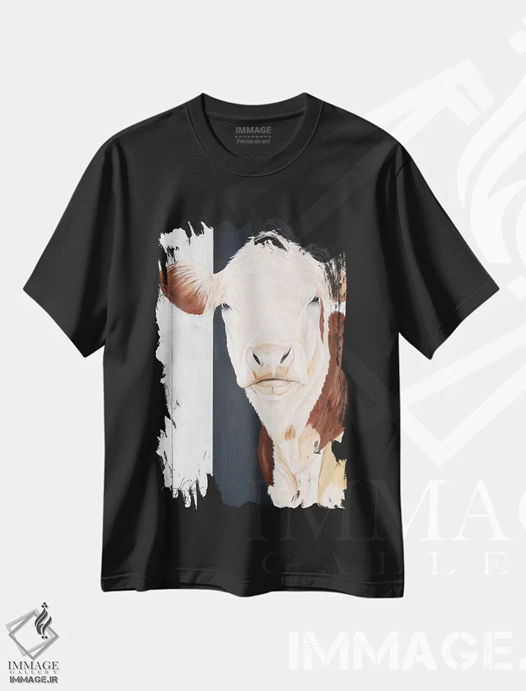 تیشرت مشکی طرح دار بفرمایید داخل، مدیوم اثر دایان فیفر | فروشگاه ایماژ