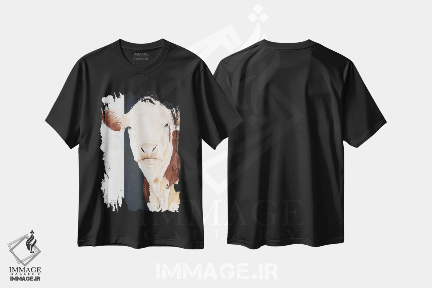 تیشرت مشکی طرح دار بفرمایید داخل، مدیوم اثر دایان فیفر | فروشگاه ایماژ