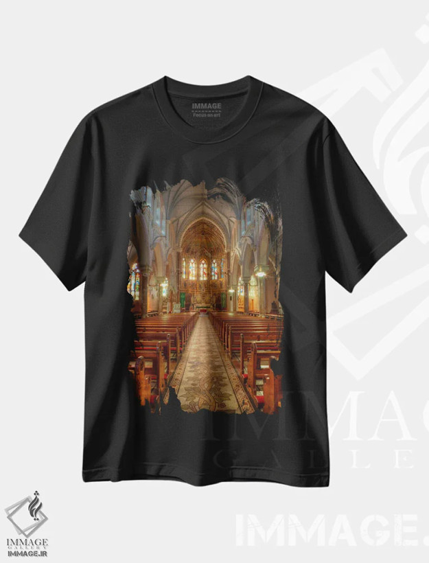 تیشرت مشکی طرح دار آثار دنیس فلهرتی - immage.ir