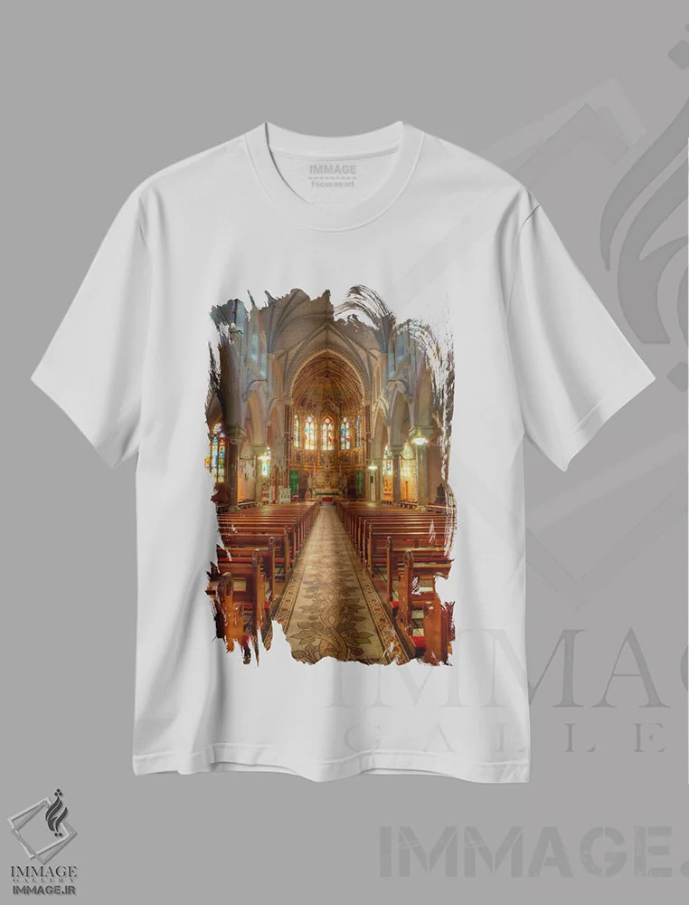 تیشرت سفید طرح دار آثار دنیس فلهرتی - فروشگاه ایماژ