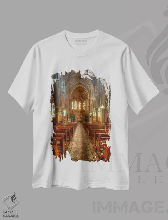 تیشرت سفید طرح دار آثار دنیس فلهرتی - فروشگاه ایماژ
