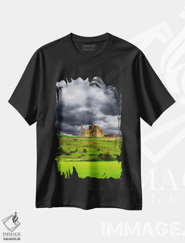تیشرت مشکی طرح دار آثار دنیس فلهرتی - immage.ir
