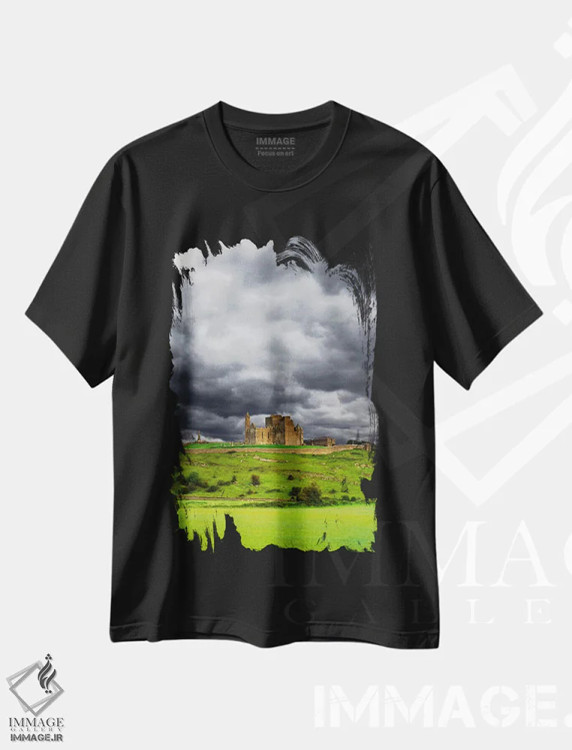 تیشرت مشکی طرح دار آثار دنیس فلهرتی - فروشگاه ایماژ