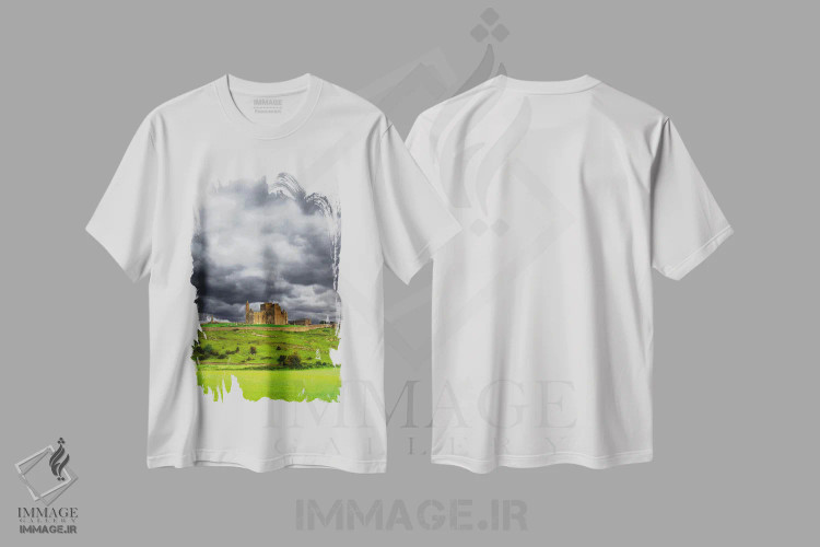 تیشرت سفید طرح دار آثار دنیس فلهرتی - immage.ir