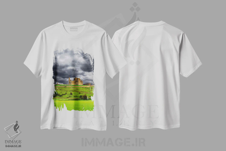 تیشرت سفید طرح دار آثار دنیس فلهرتی - فروشگاه ایماژ
