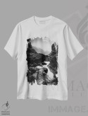 تیشرت سفید طرح دار دره، عکاسی سیاه و سفید اثر دوریت فوگ | فروشگاه ایماژ